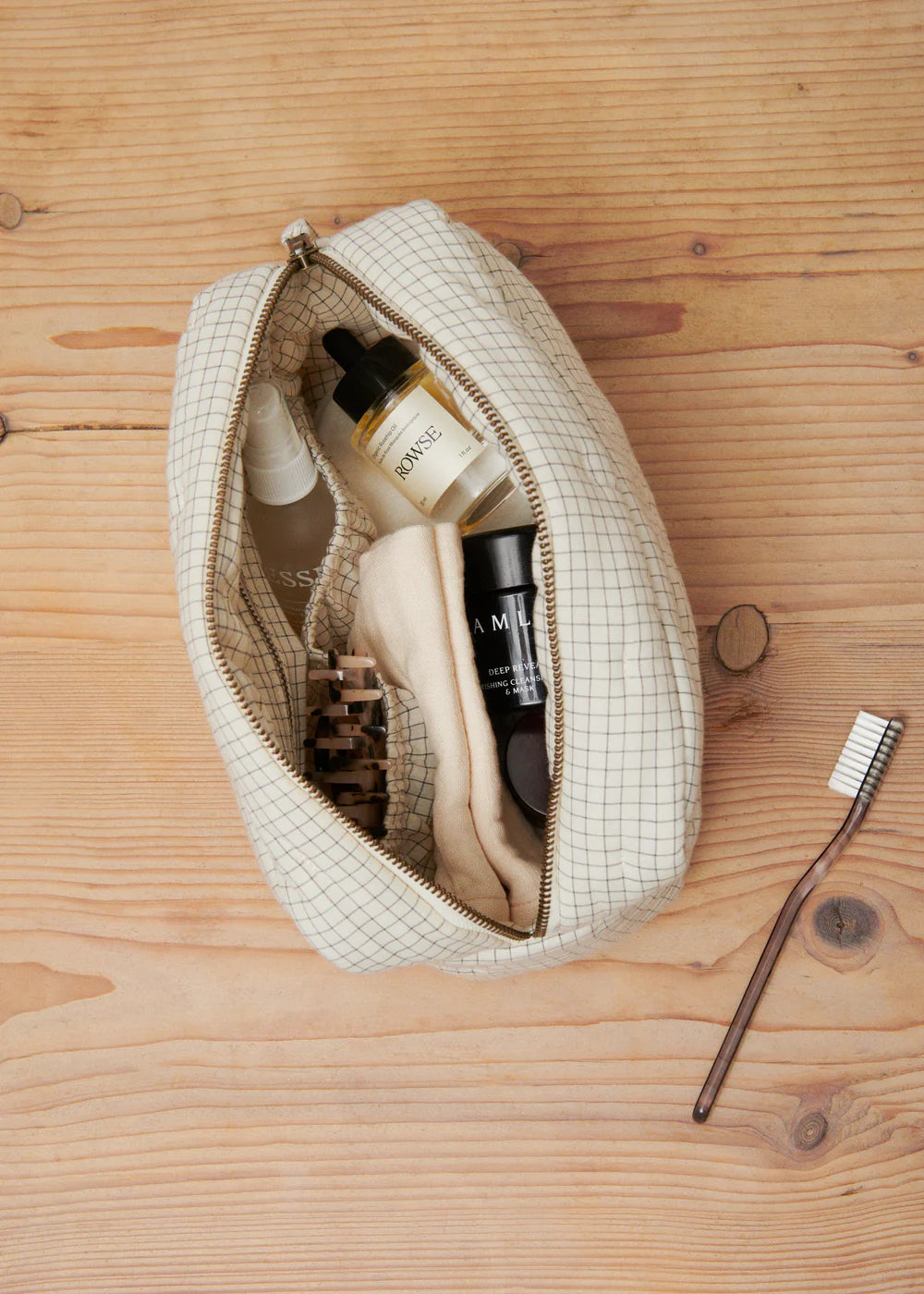 Toiletry Bag, Toiletry Bag - Deep Lake Check