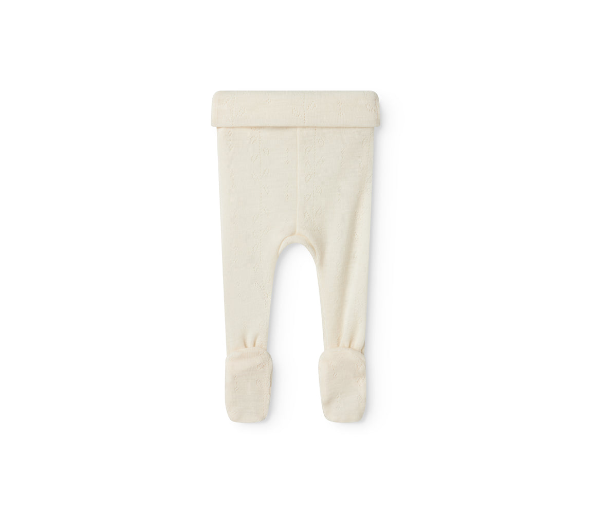 Pixa, Wool Pointelle Pants - Natural