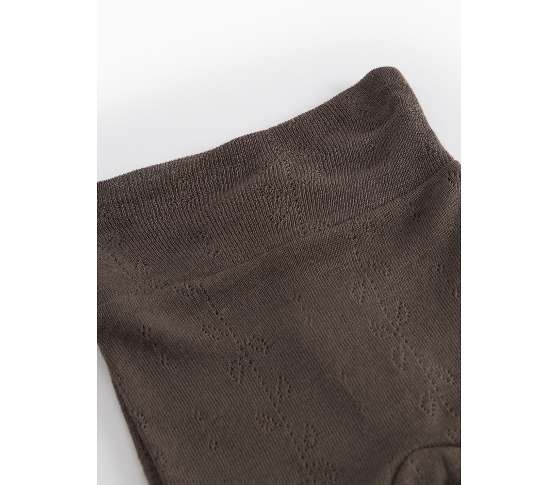 Pixa, Wool Pointelle Trousers - Terre