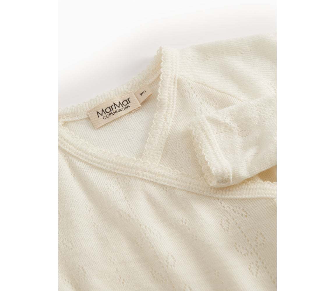 Rubetta, Wool Pointelle Jumpsuit - Natural