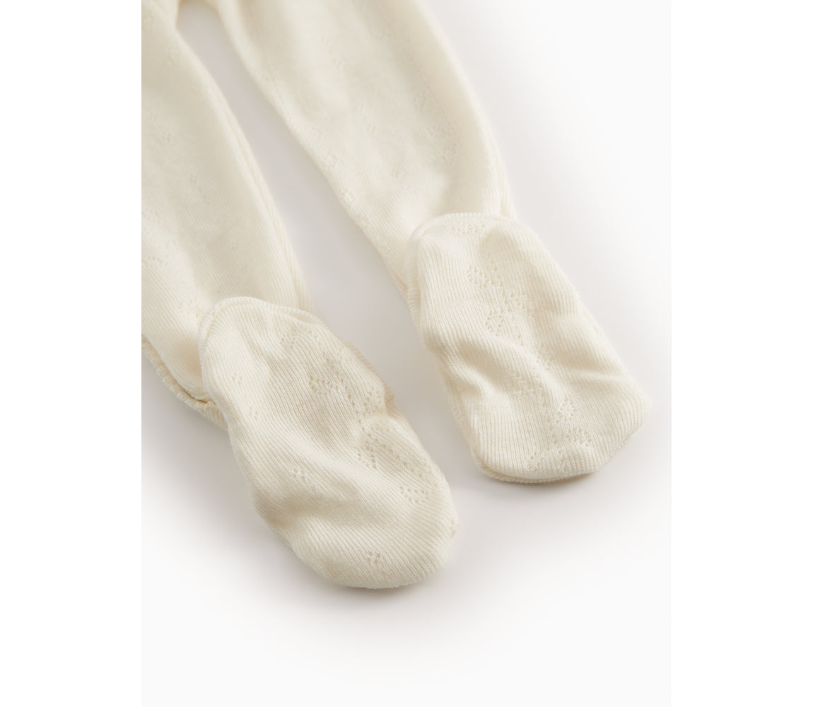 Rubetta, Wool Pointelle Jumpsuit - Natural