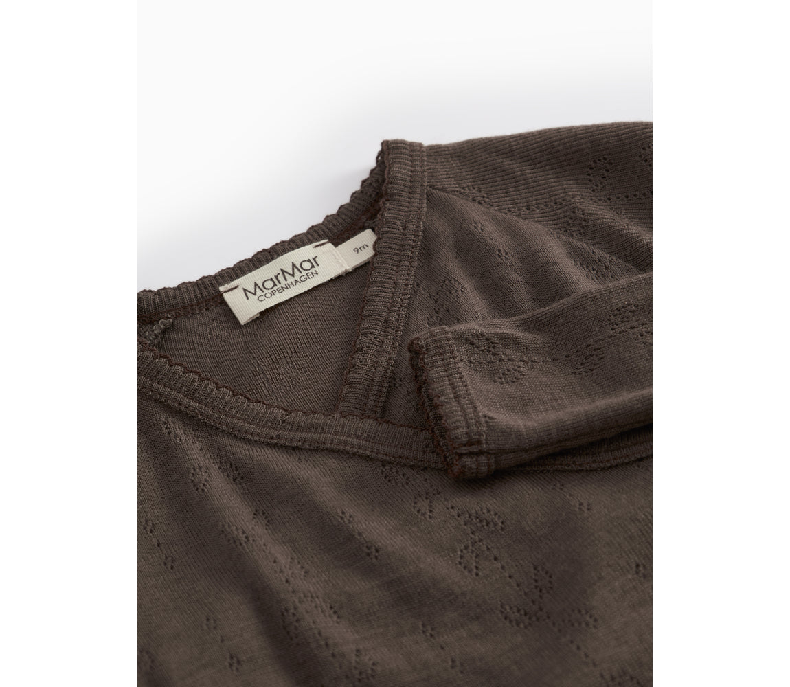 Rubetta, Wool Pointelle Jumpsuit - Terre