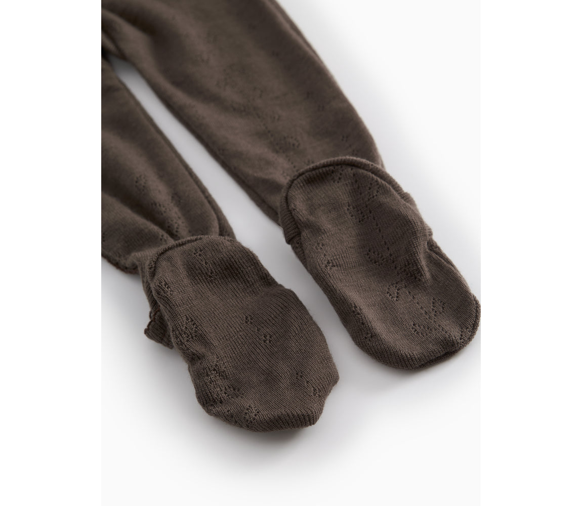 Rubetta, Wool Pointelle Jumpsuit - Terre