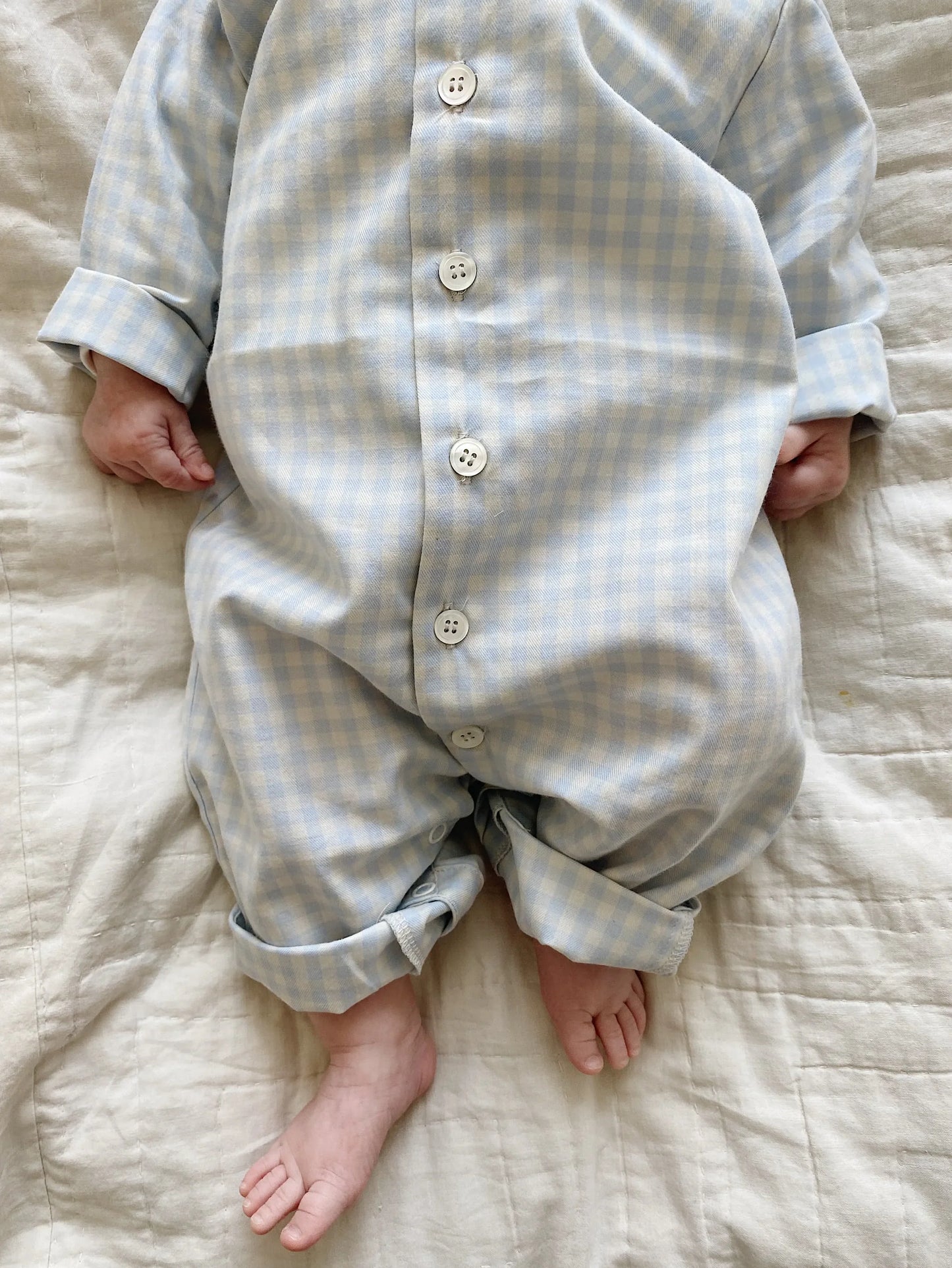 Classic PJ suit blue gingham