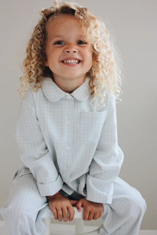 Classic pyjamas blue gingham