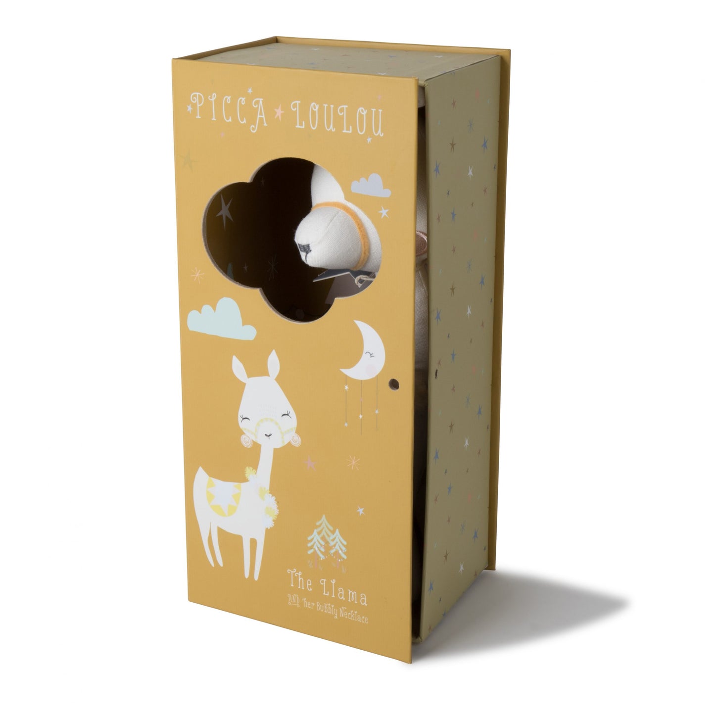Llama in gift box
