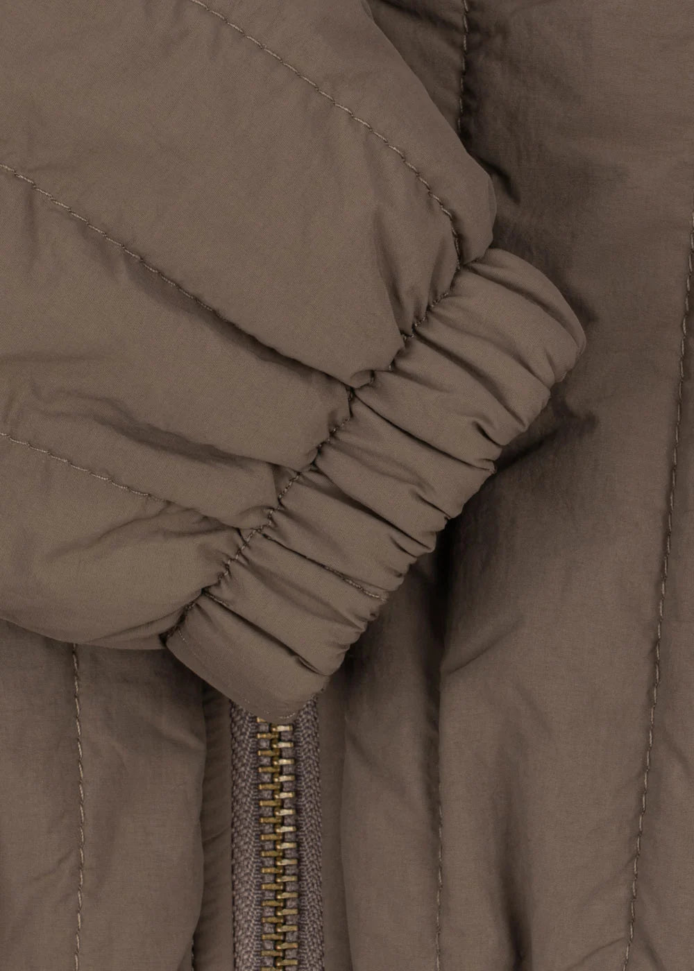 JUNO TERRY BOMBER JACKET - Walnut