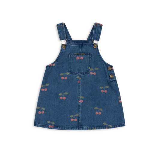 MAGOT OVERALL DRESS - Cherry