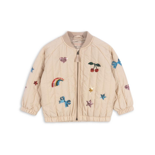 JUNO SEQUIN BOMBER JACKET