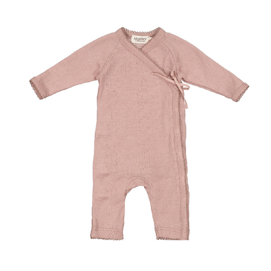 Rula - Wool Pointelle - Burnt Rose
