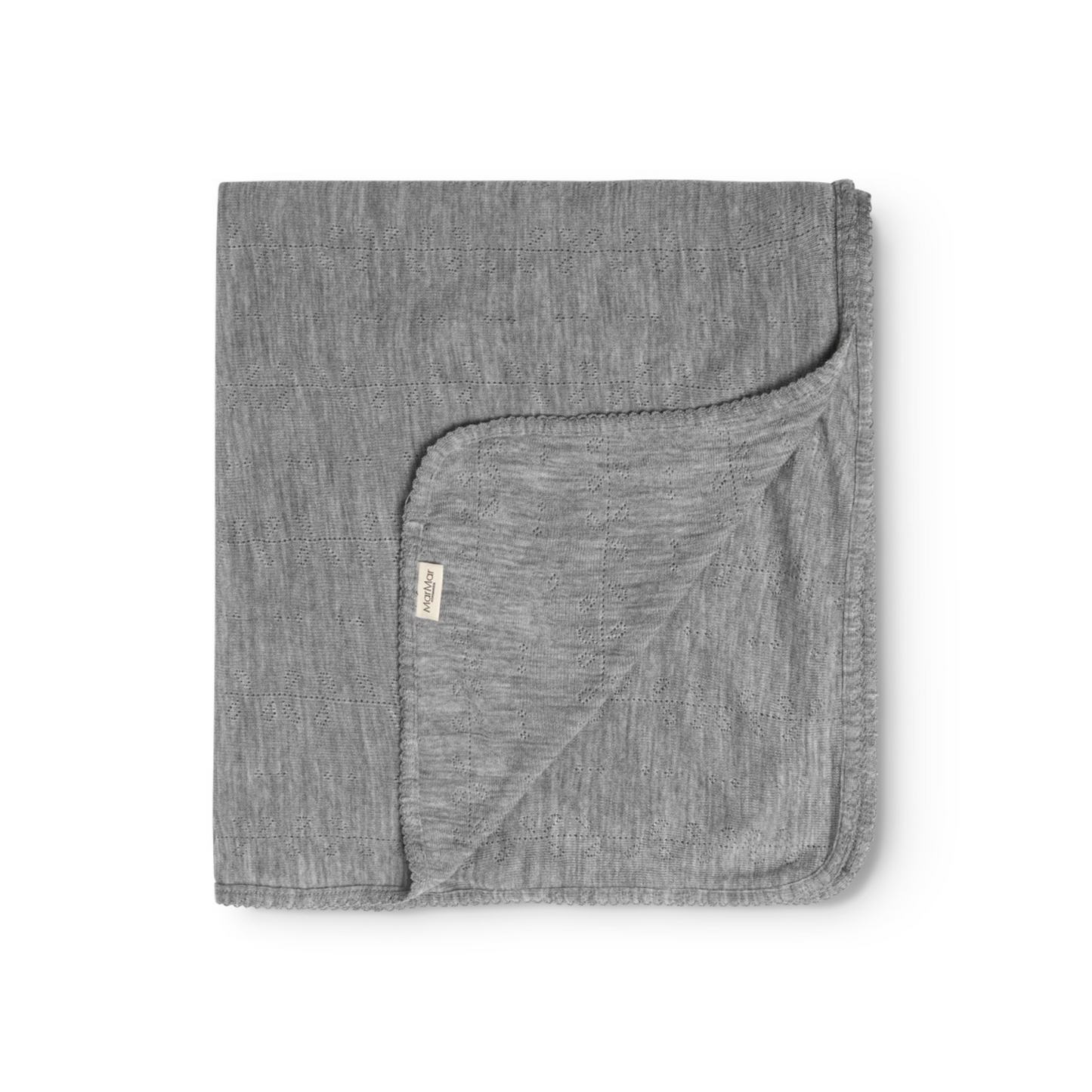 Alida - Wool Pointelle - Grey Malange