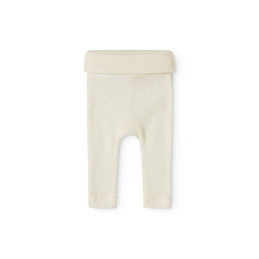 Piva, Wool Pointelle Pants - Natural