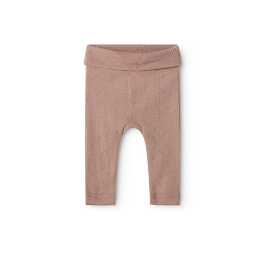 Piva, Wool Pointelle Pants - Burnt Rose