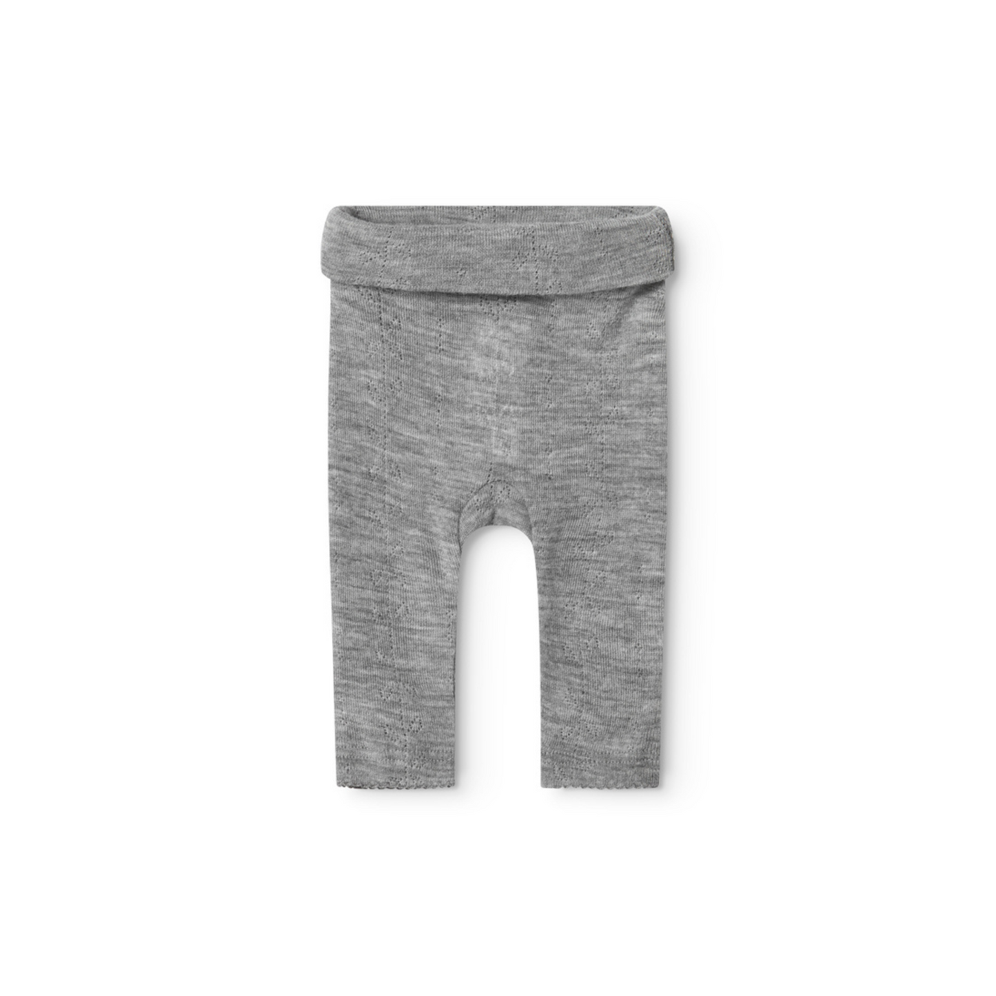 Piva, Wool Pointelle Pants - Grey Malange