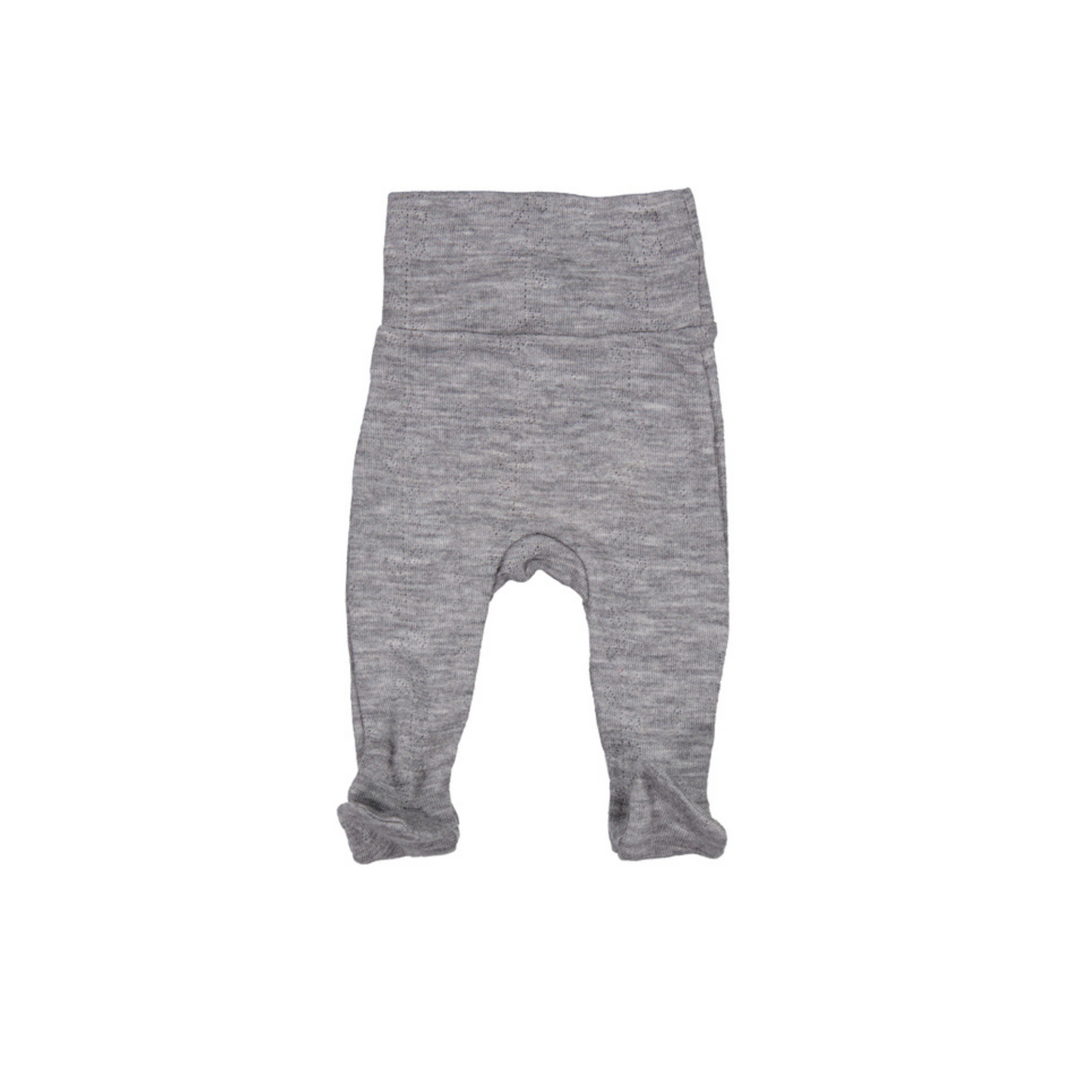 Pixa, Wool Pointelle Trousers - Grey Malange