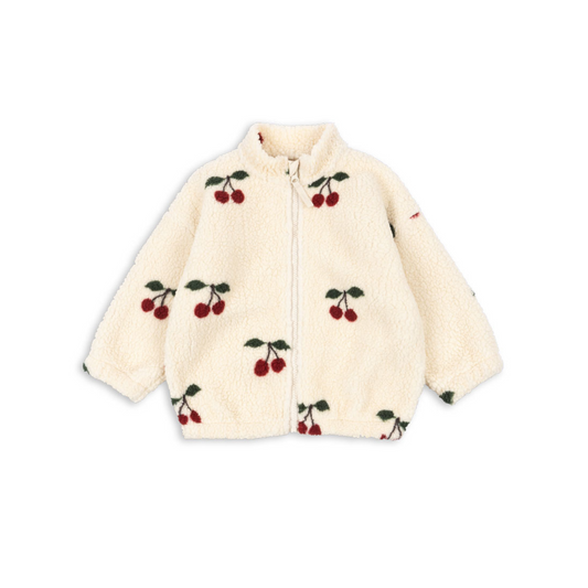 JODY TEDDY JACKET GRS - Cherry