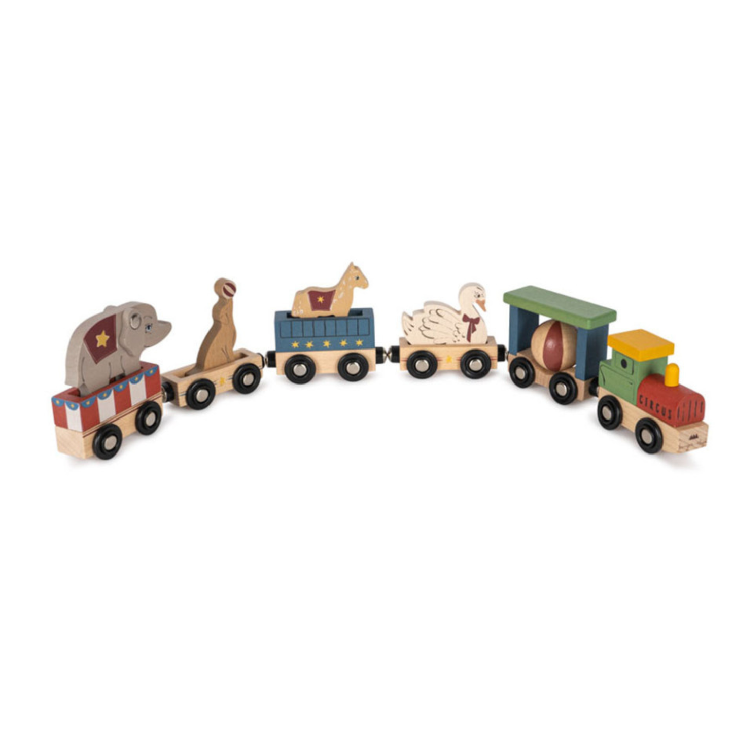 WOODEN ANIMAL TRAIN FSC