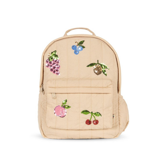 JUNO QUILTED SEQUIN BACKPACK MIDI - Frappe
