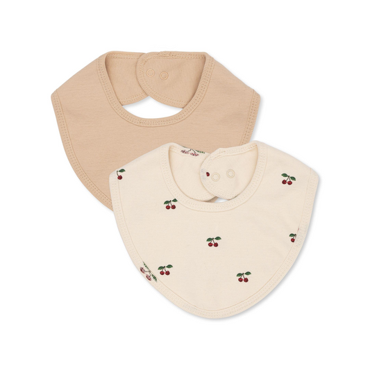 2 PACK BIBS - Cherry