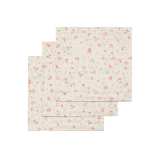3 PACK MUSLIN CLOTH GOTS - NONOKA