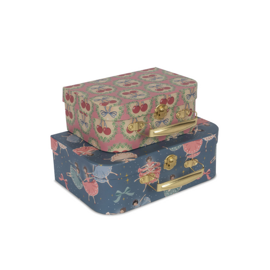 2 PACK SUITCASE - Snow Bow Ballerina