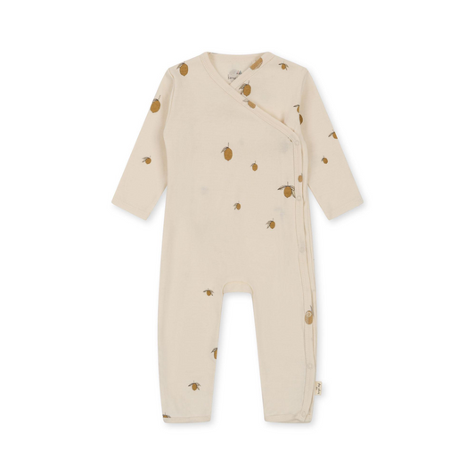 NEWBORN ONESIE GOTS - LEMON