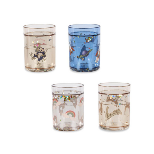 4 PACK GLITTER CUPS - MULTI