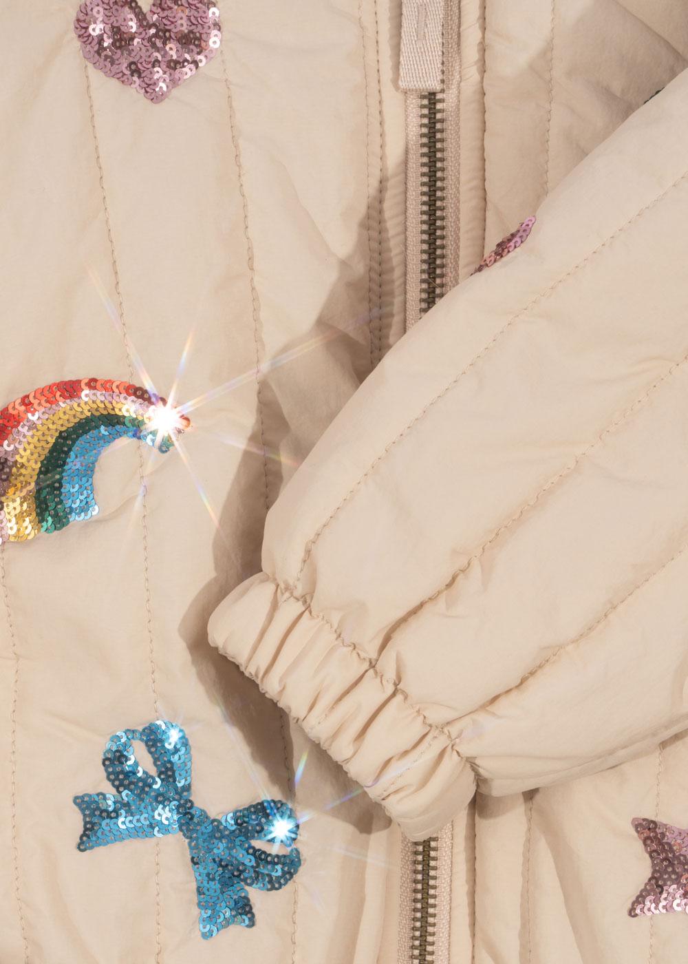 JUNO SEQUIN BOMBER JACKET