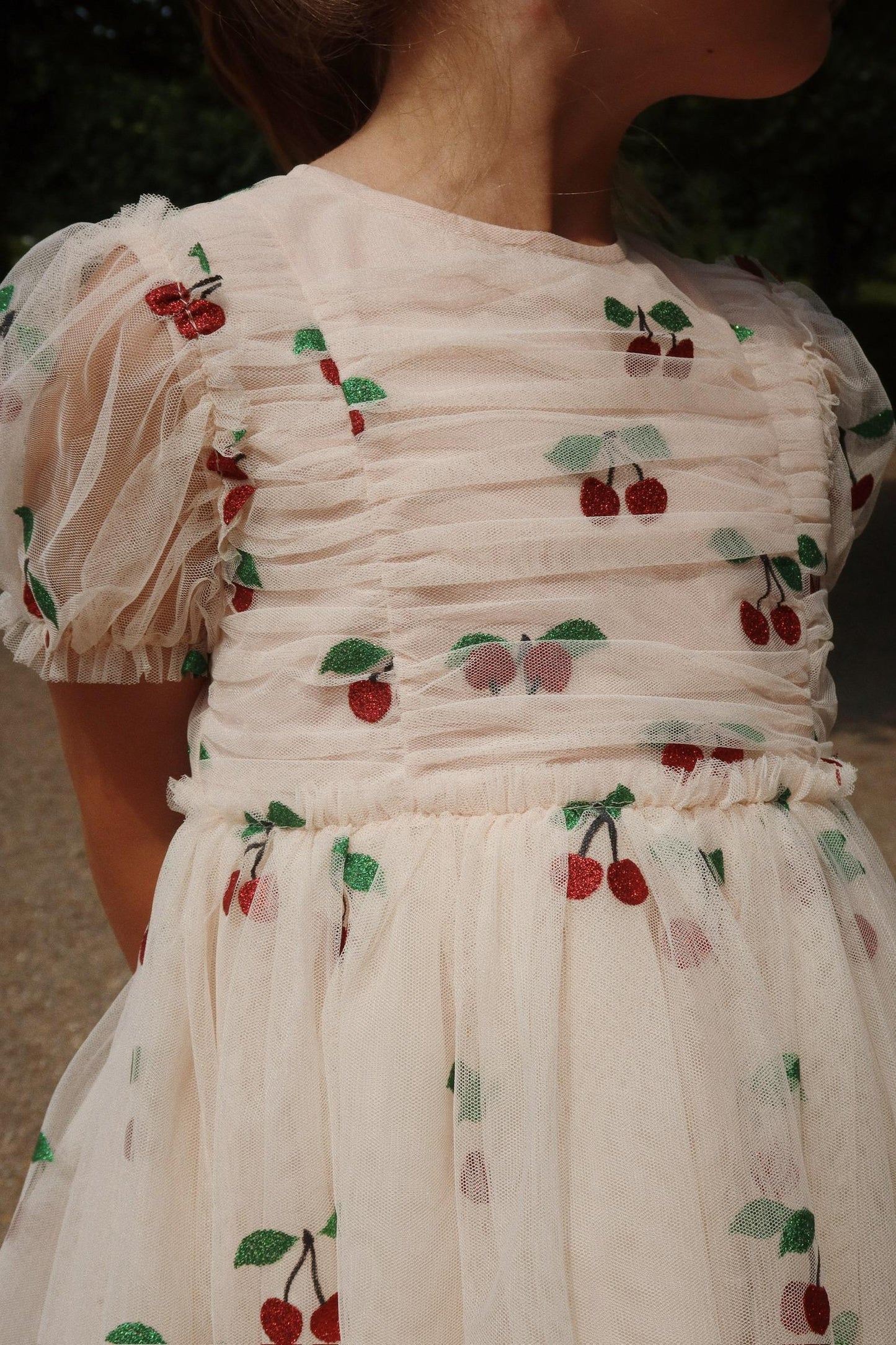 TULLIE DRESS - CHERRY