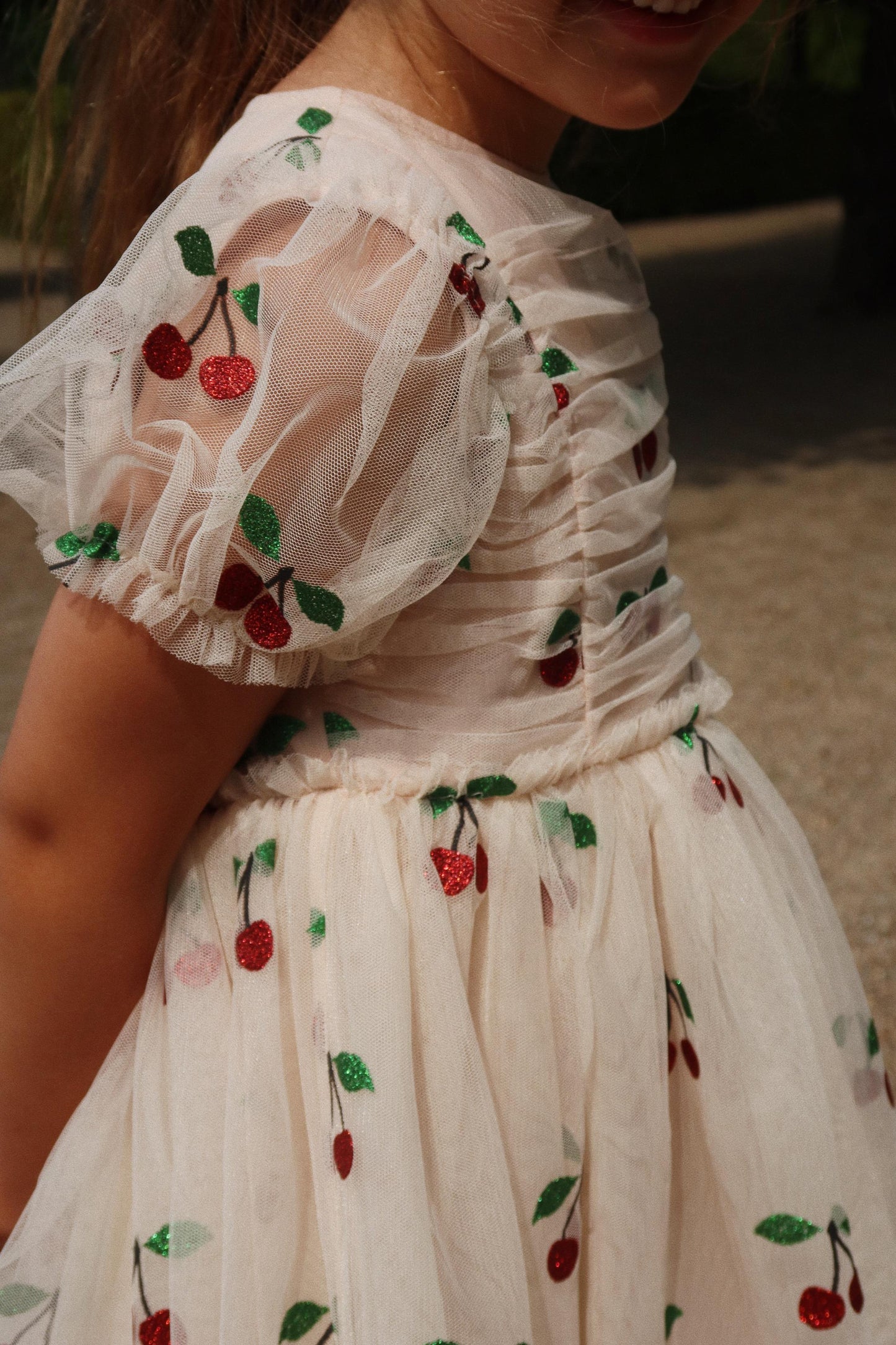 TULLIE DRESS - CHERRY