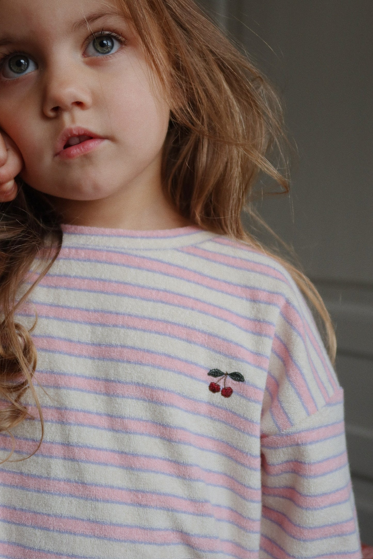 ITTY SWEAT SHIRT GOTS - CHERRY