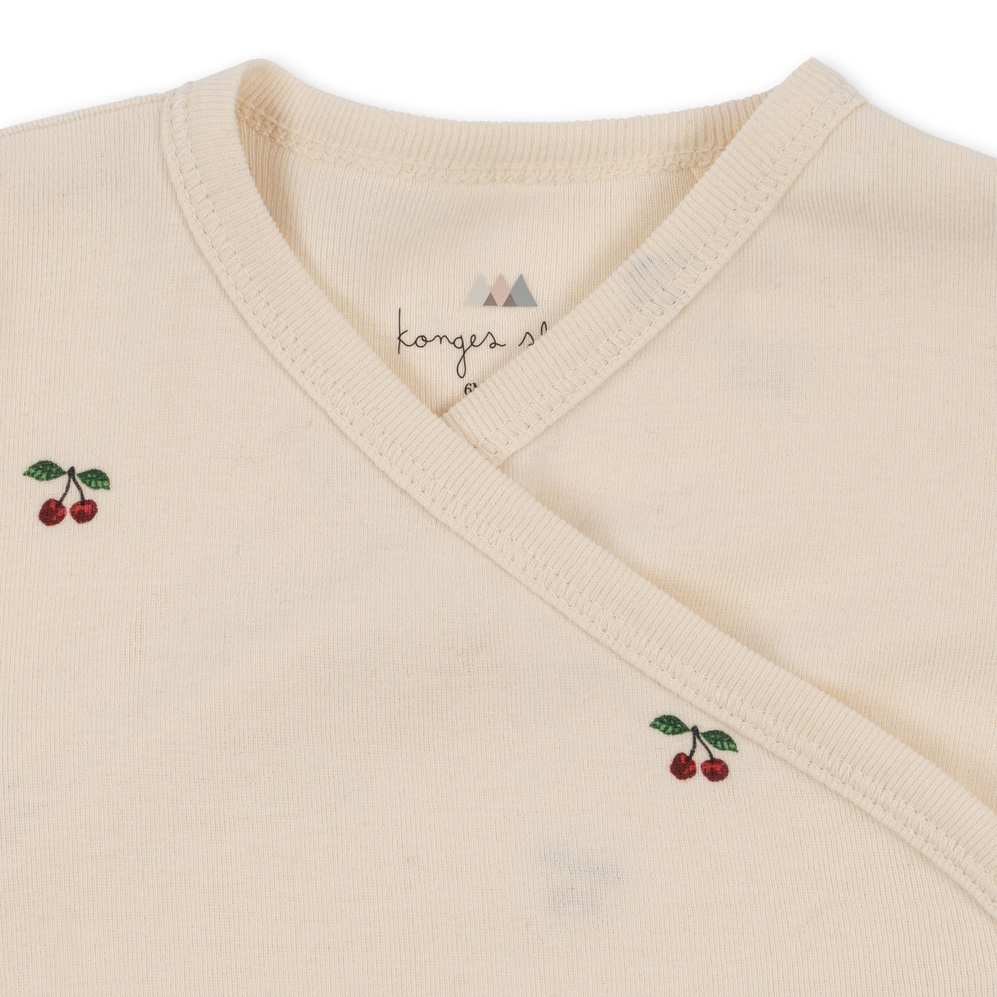 NEWBORN ONESIE GOTS - CHERRY