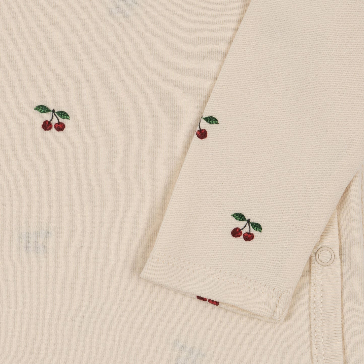 NEWBORN ONESIE GOTS - CHERRY