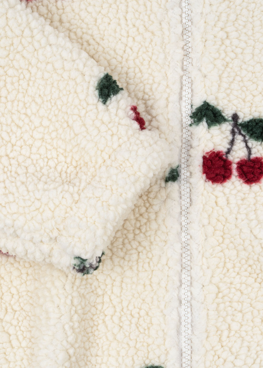 JODY TEDDY JACKET GRS - Cherry