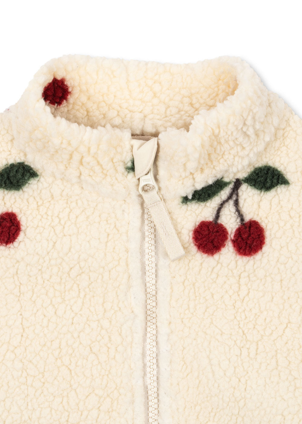 JODY TEDDY JACKET GRS - Cherry