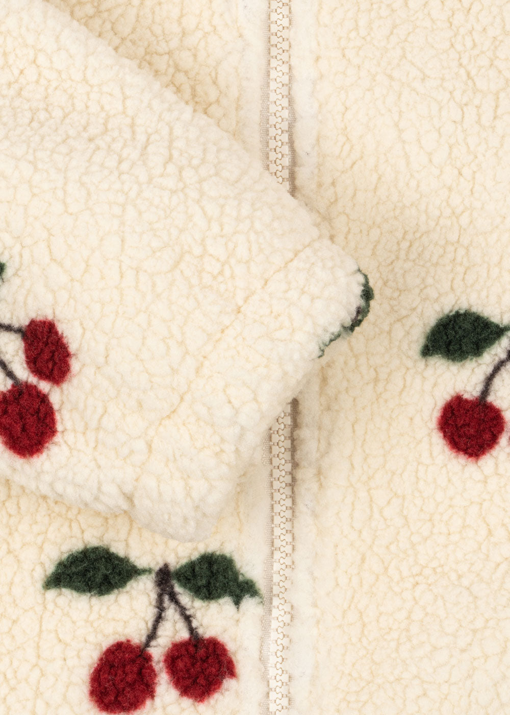 JODY TEDDY JACKET GRS - Cherry