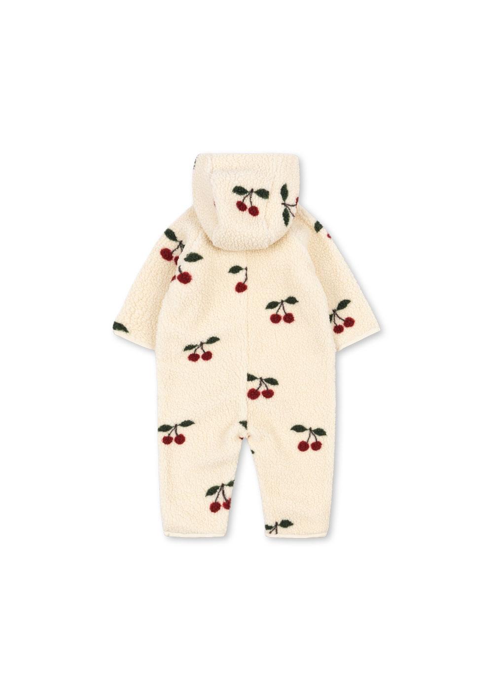 JODY TEDDY ONESIE GRS - Cherry