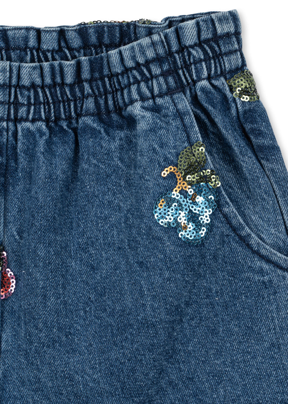 MAGOT SEQUIN FRILL PANTS
