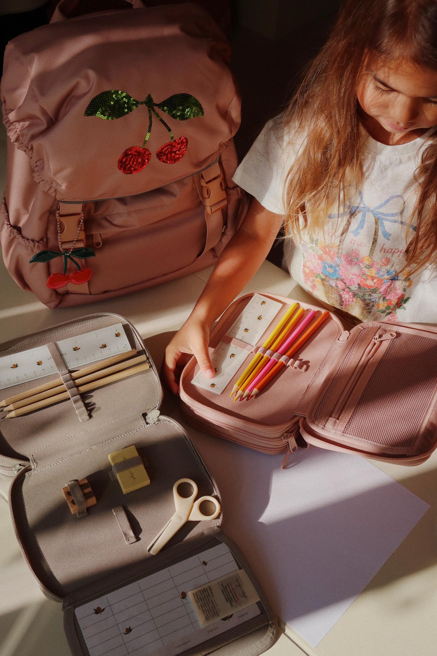 CLOVER SCHOOLBAG - Cherry