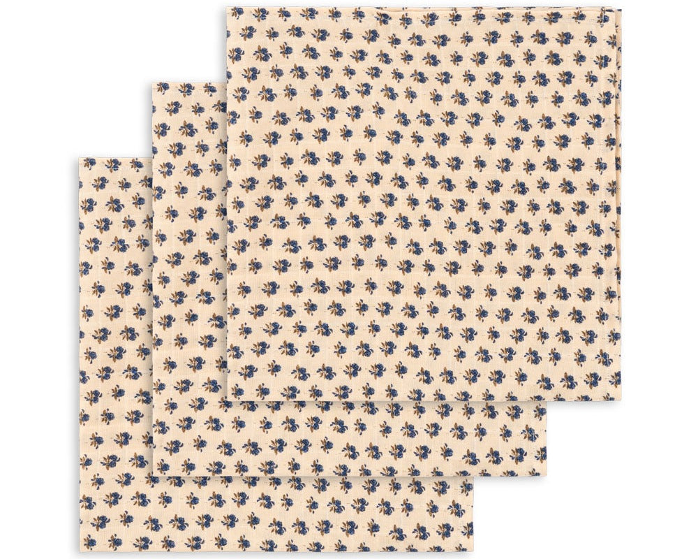 3 PACK MUSLIN CLOTH GOTS