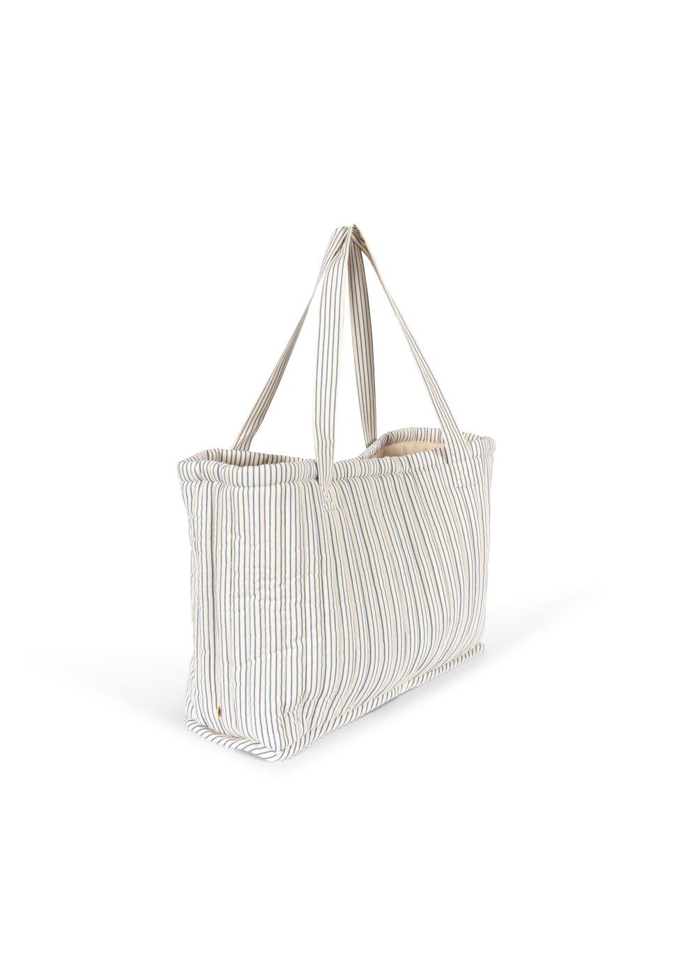MOLLY QUILTED BAG - STRIPE BLUIE