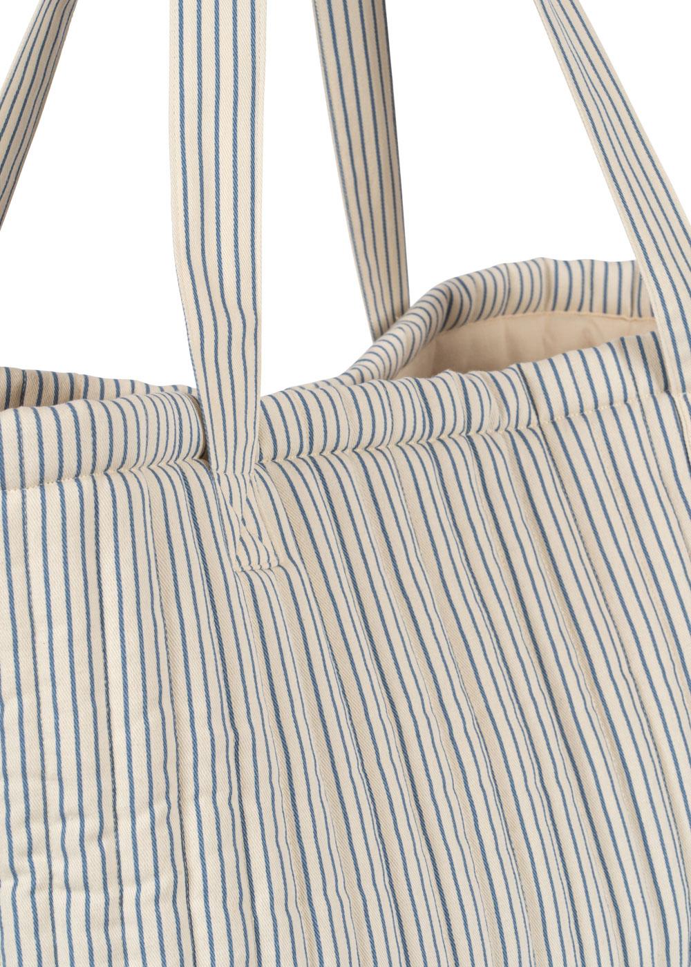 MOLLY QUILTED BAG - STRIPE BLUIE