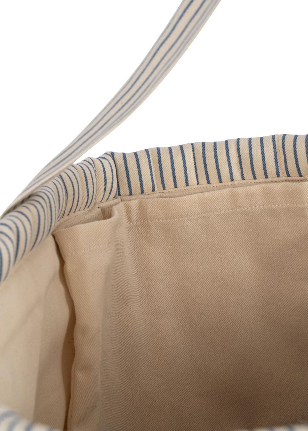 MOLLY QUILTED BAG - STRIPE BLUIE