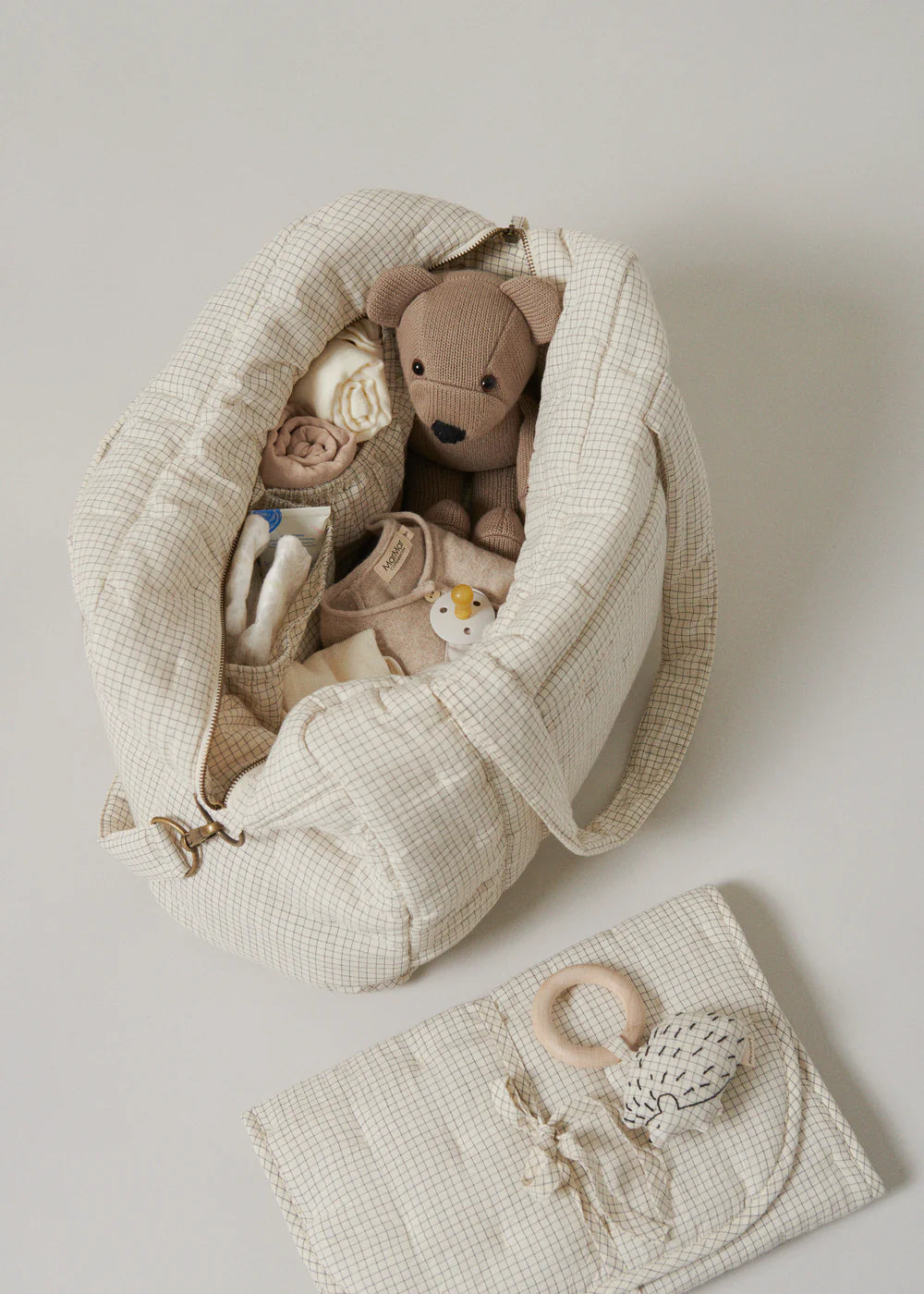 Nursing Bag, Diaper Bag - Deep Lake Check