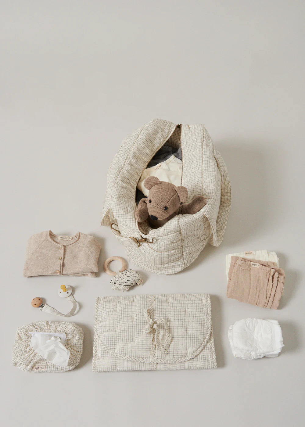 Nursing Bag, Diaper Bag - Deep Lake Check