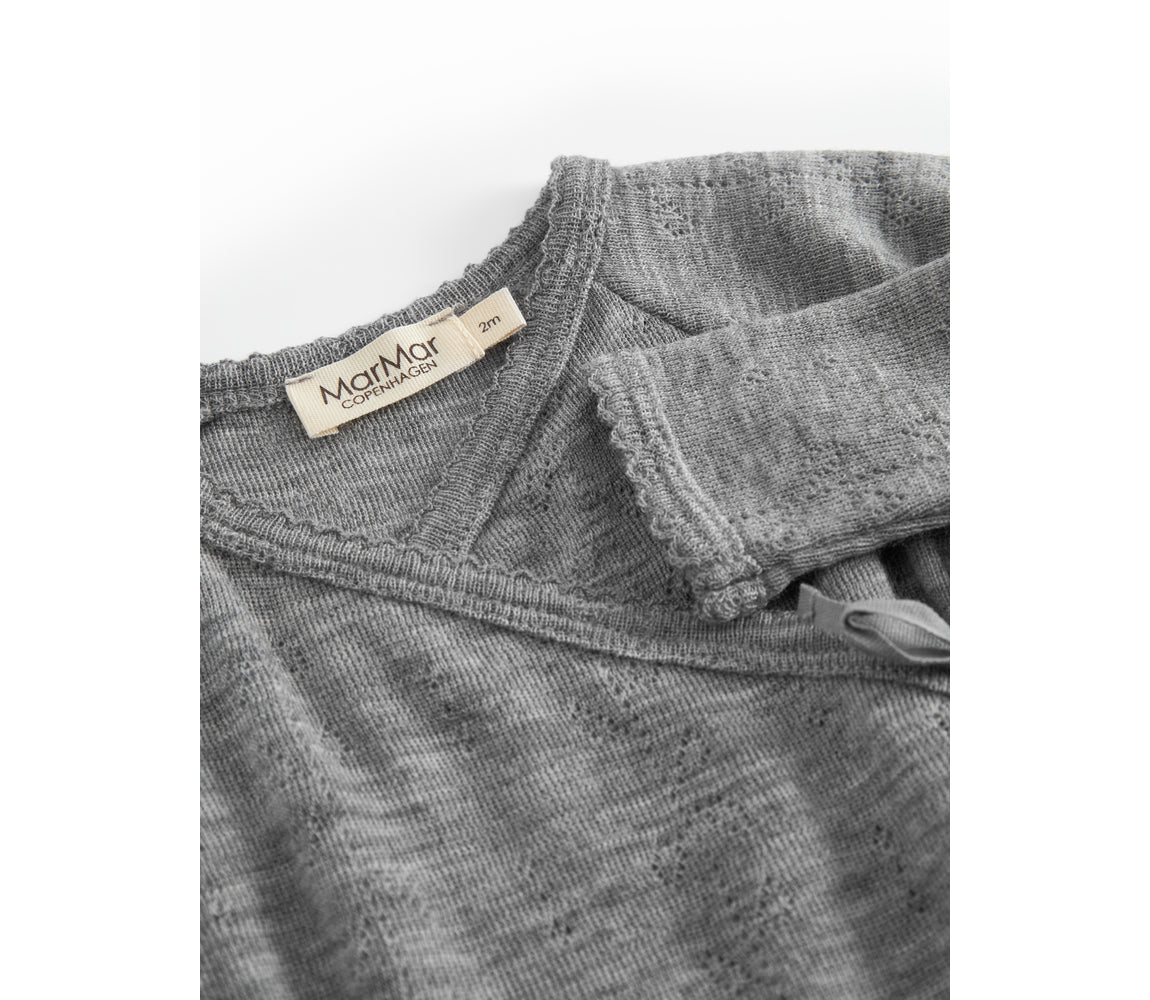 Belita - Wool Pointelle - Grey Malange