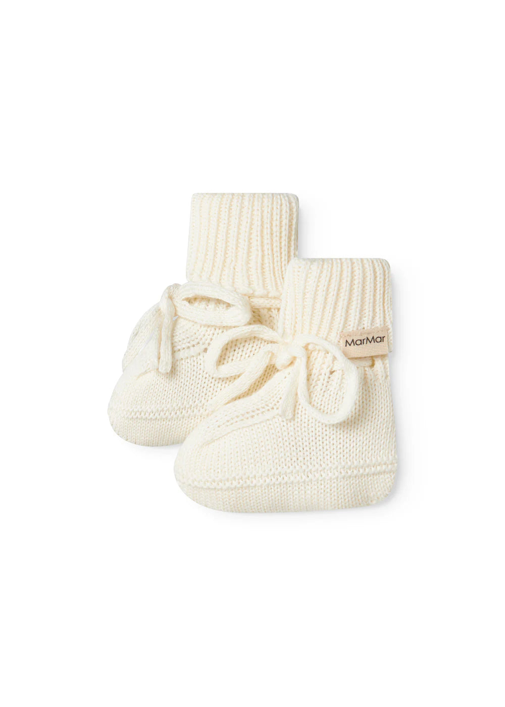 Abootie - Knitted booties, Gentle White