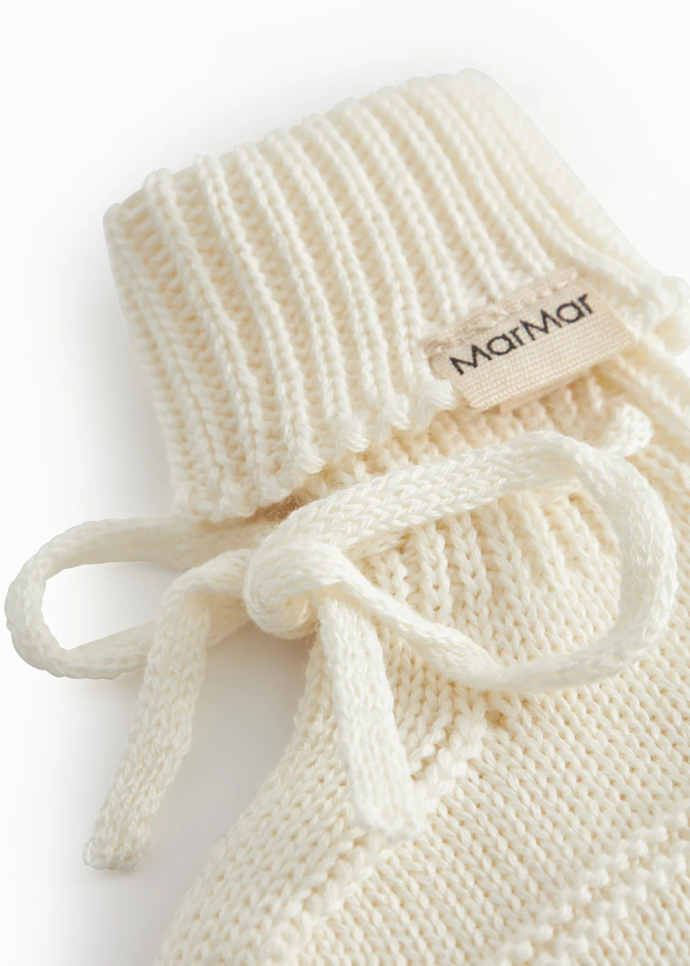 Abootie - Knitted booties, Gentle White