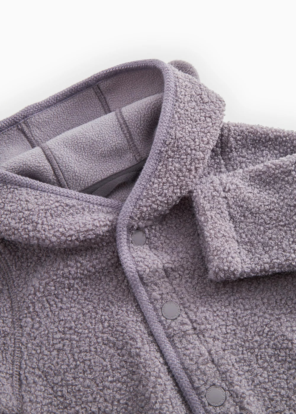 Olini Jacket, Teddy Jacket - Purple Suede