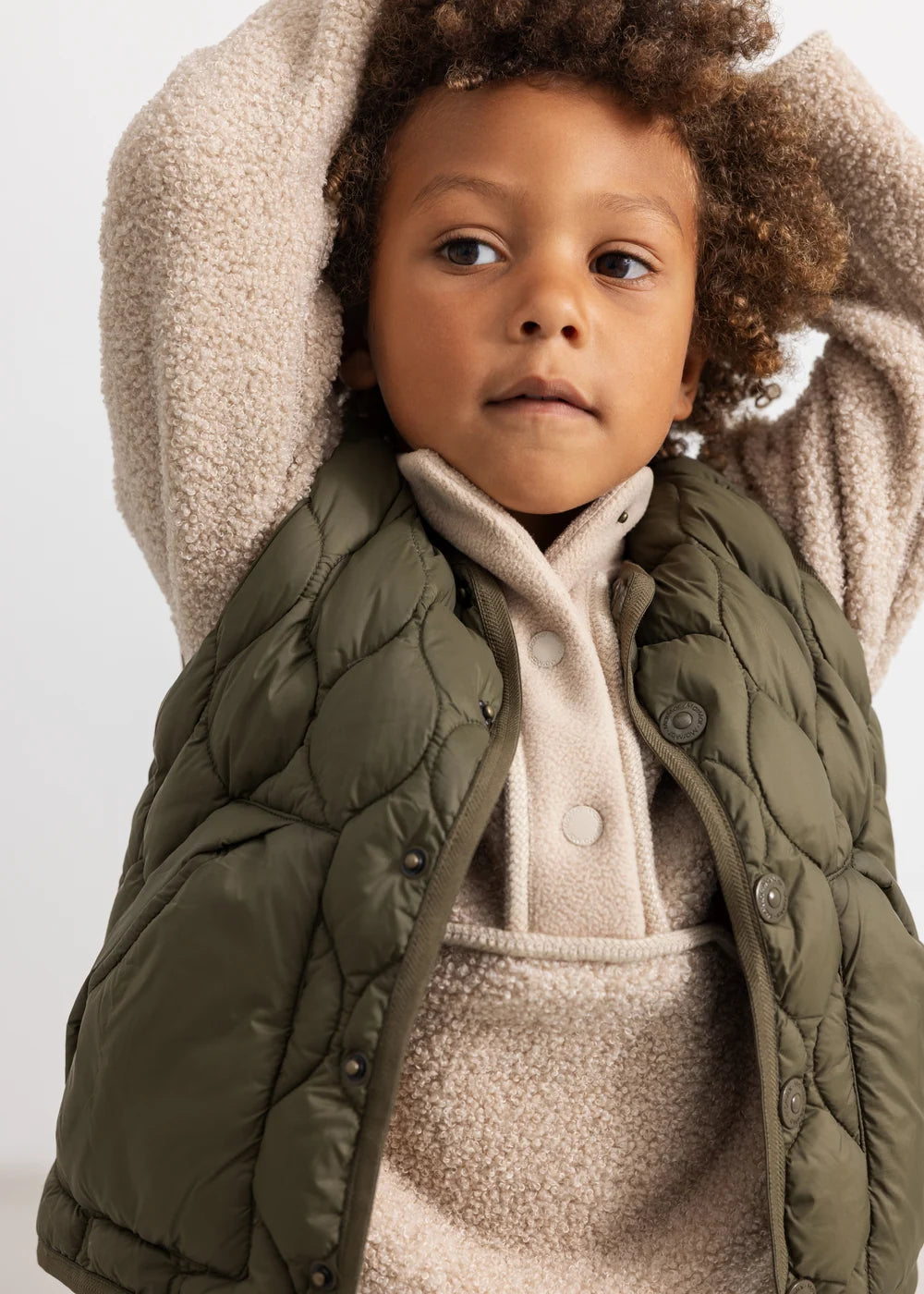 Oris Waistcoat, Puffer Vest - Crocodile